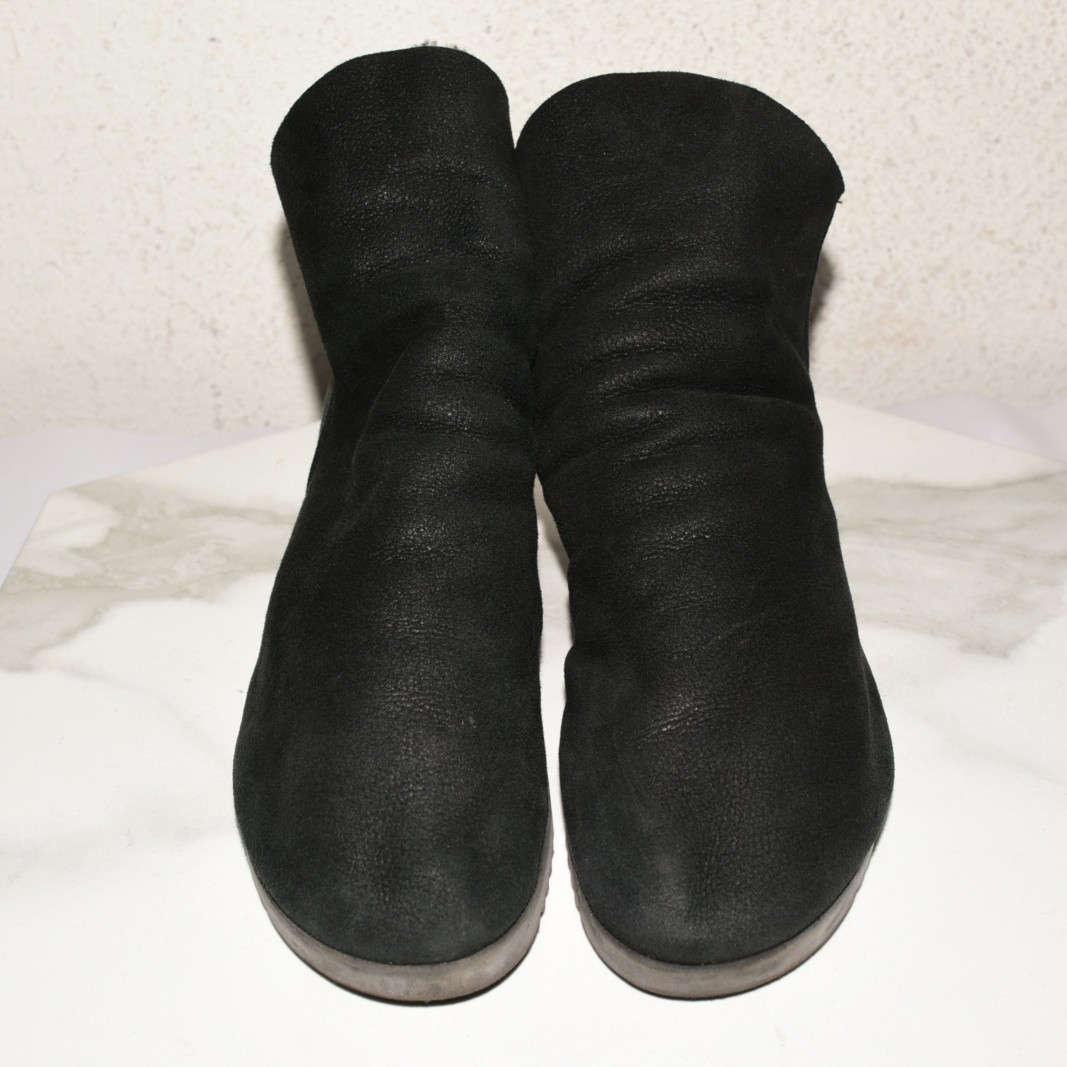 Arche Baosha Ankle Boot Sheepskin Leather Black Women 39