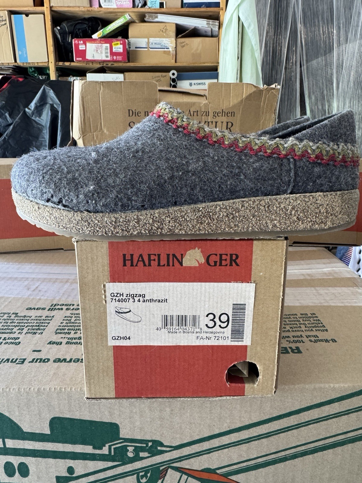 Haflinger GZH ZigZag Women’s US Size 39 Brand New w/Defects (see Description)
