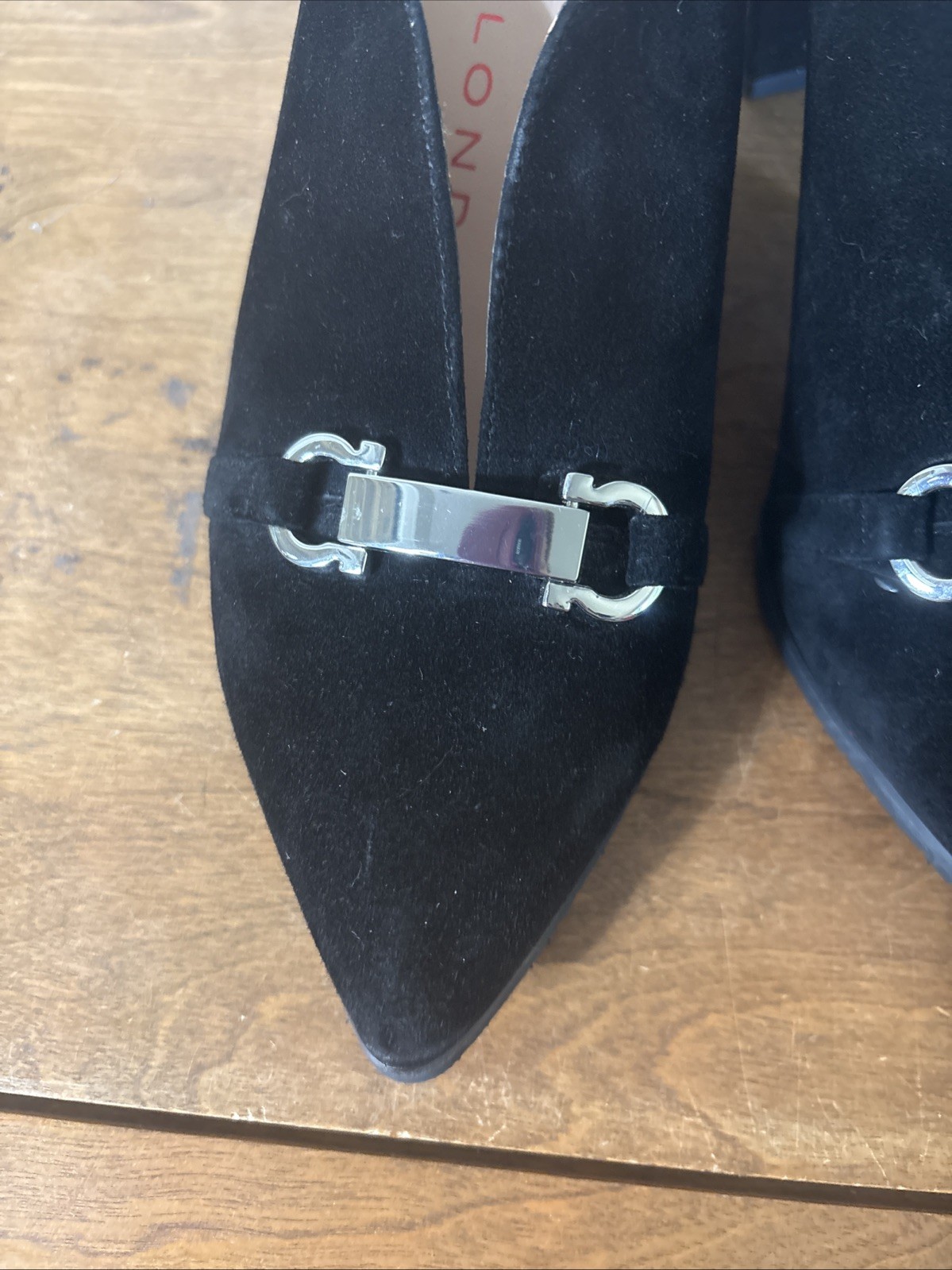 sacha london shoes Anais Black Suede Pumps Size 7 Elegant