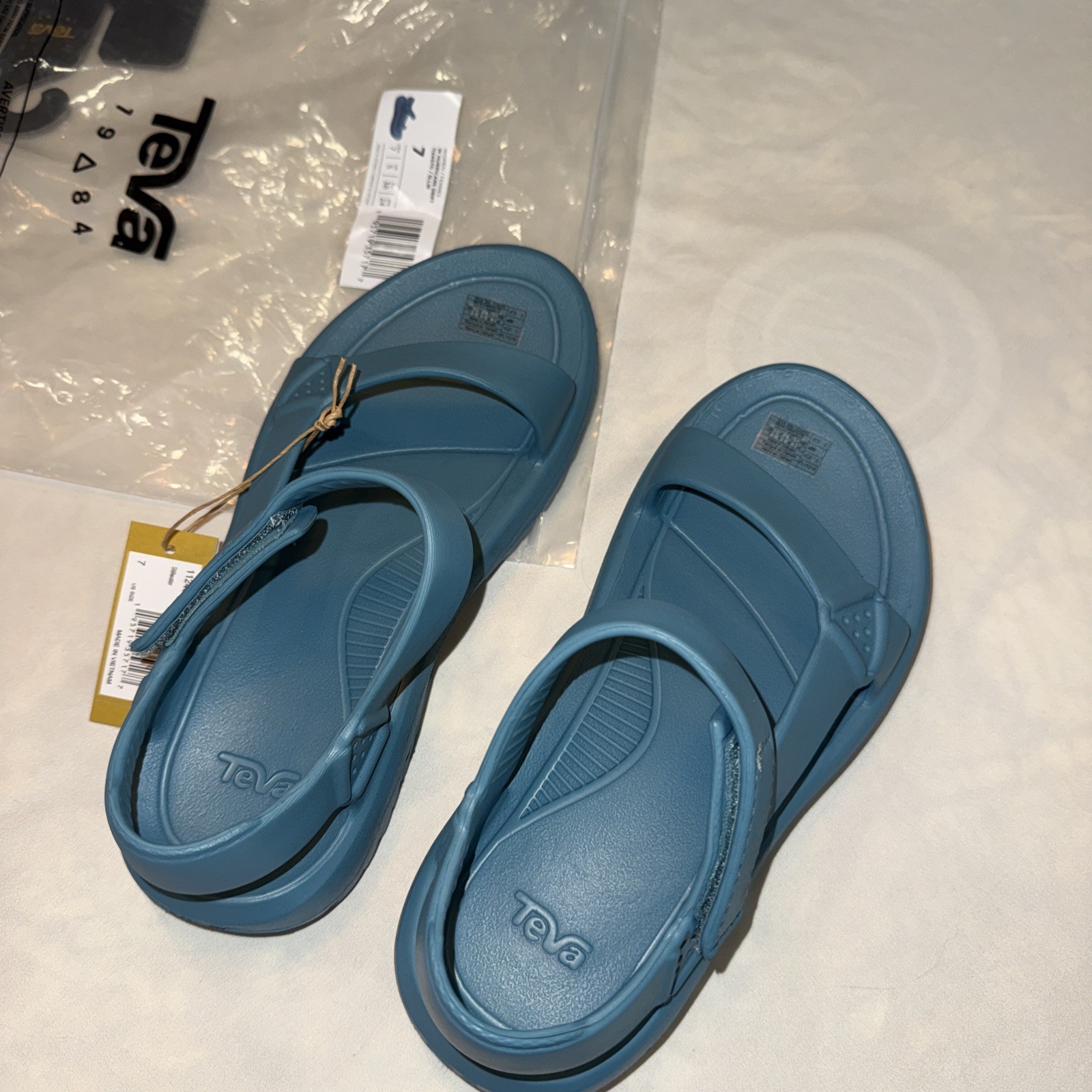 Teva Sz7 Women Hurricane Drift Sandals Stillwater NIP Teal Turquoise water shoes