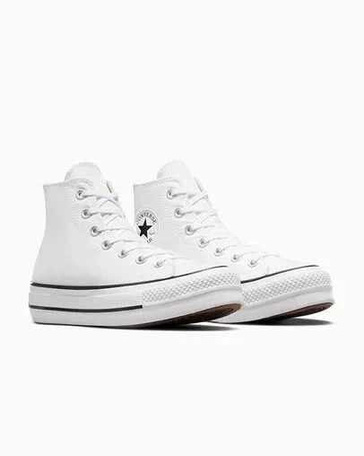 Converse CTAS Lift Canvas Hi White Womens Size 9.5 Shoes 560846C NEW
