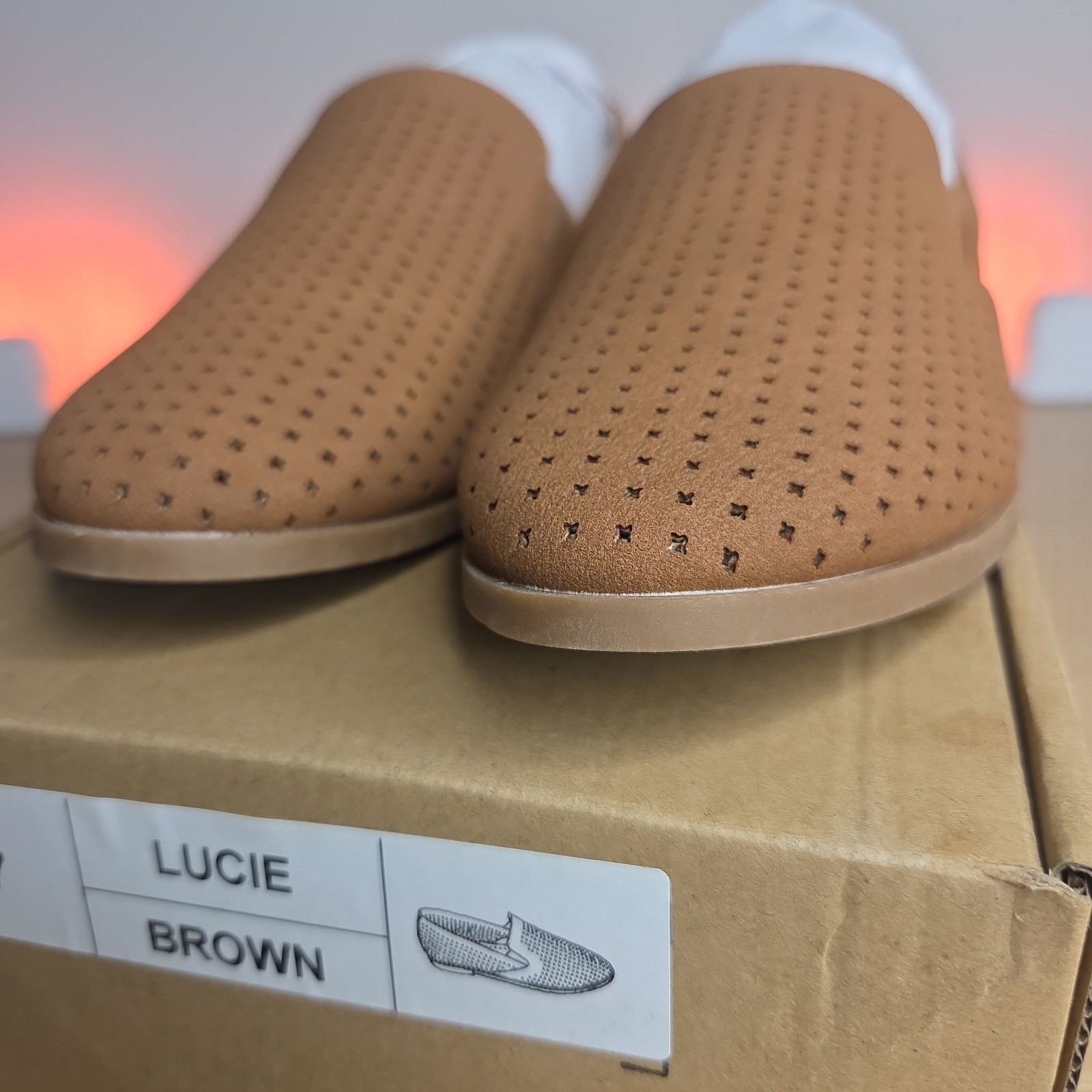 Journee Lucie Tru Comfort Foam Slip On Almond Toe Dress Flats Brown Size 7M