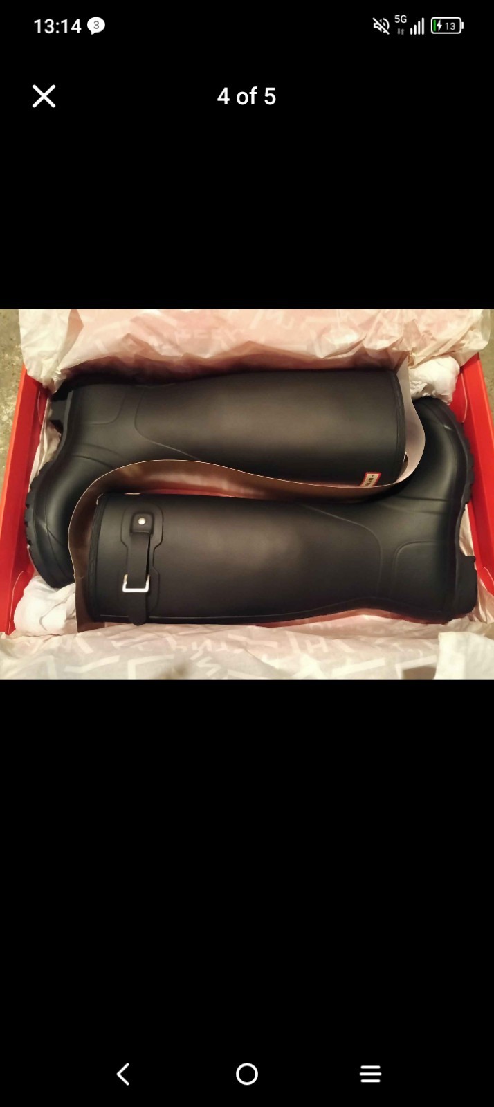 Hunter Women’s Original Tall Rain Boots, Navy Blue, Size 10