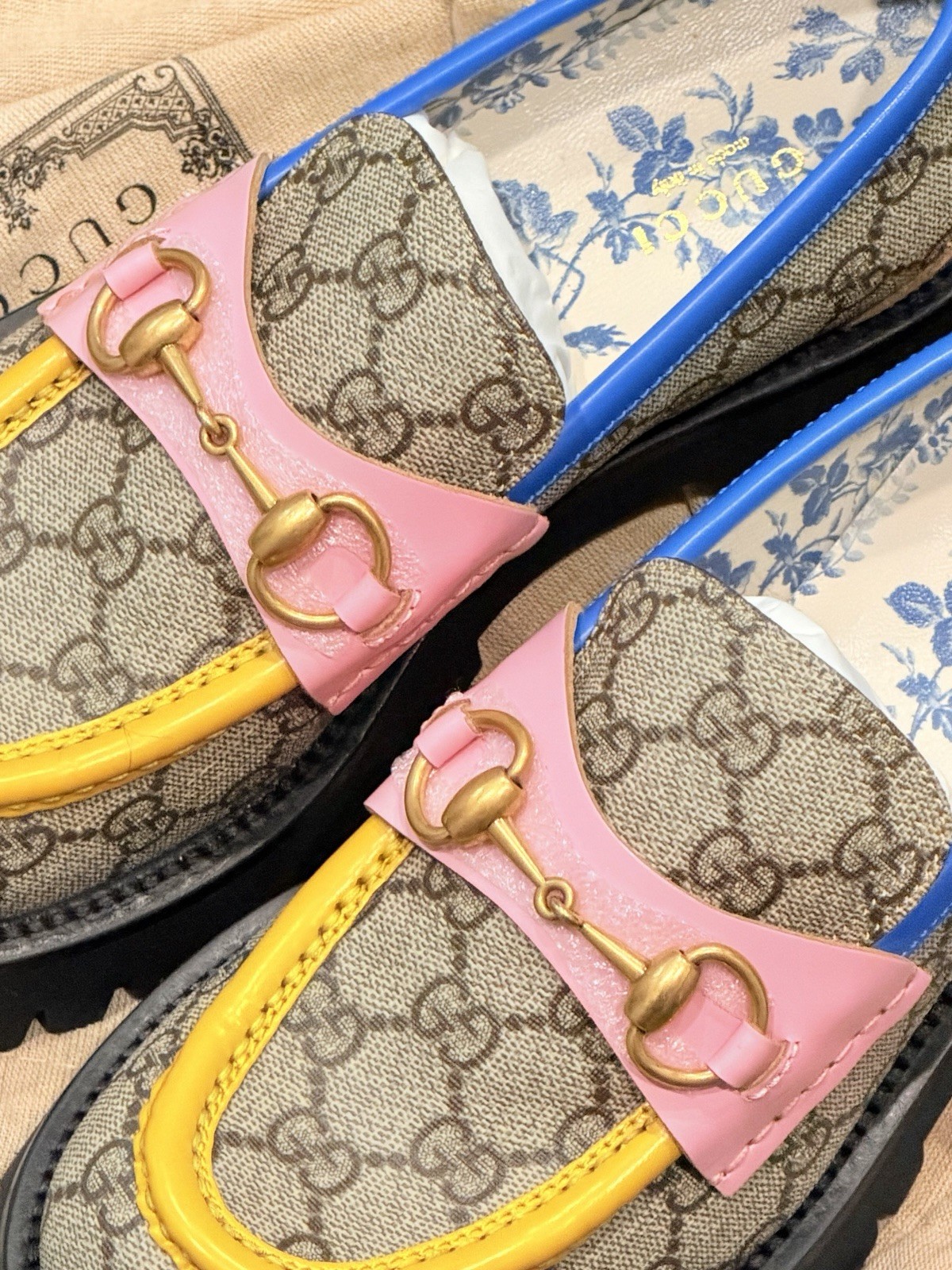 2023 Gucci GG Platform Horsebit Loafers Shoes Loafer Size 38 NEW $890