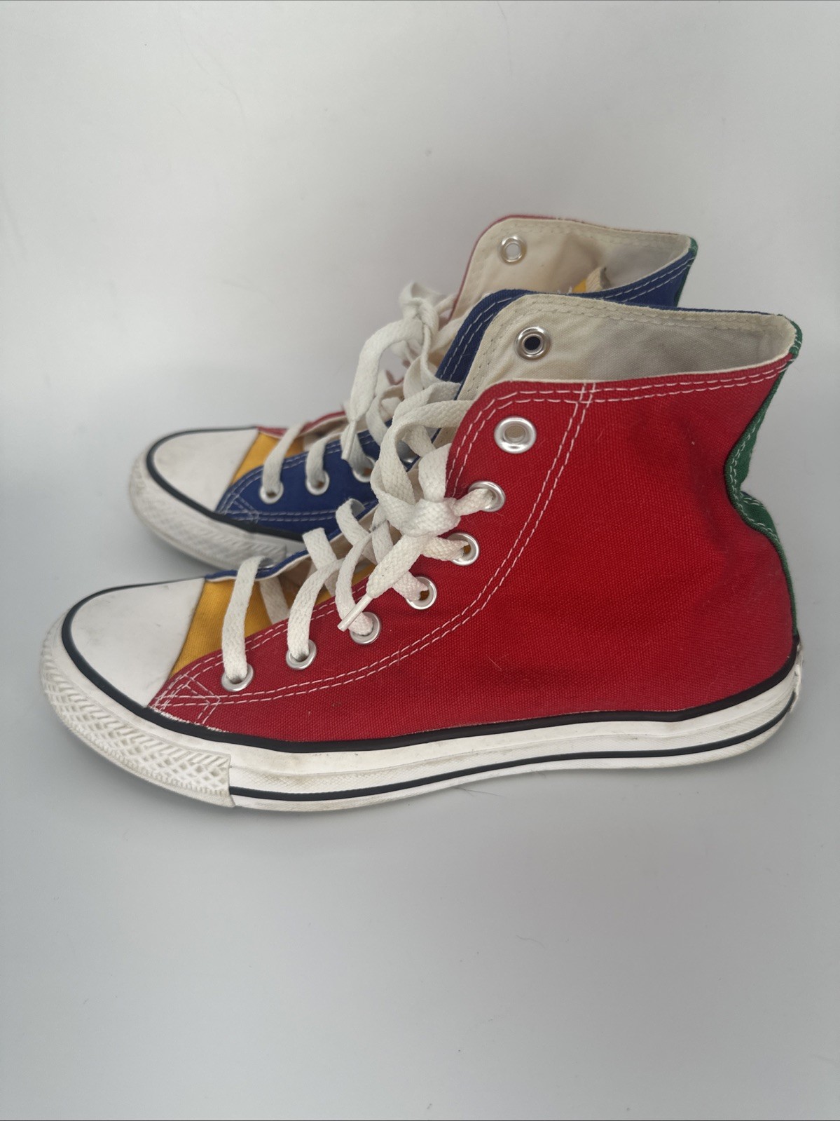 Converse Chuck Taylor All Star Primary Color Block High Tops Men 6 / Women 8