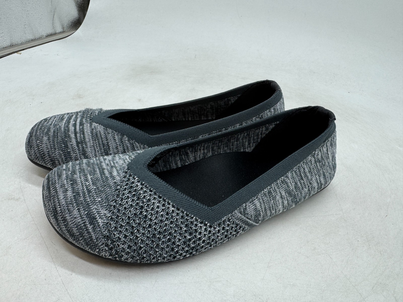 Xero Shoes Phoenix Knit Barefoot Ballet Flats Women’s Black Gray Slip On- 8