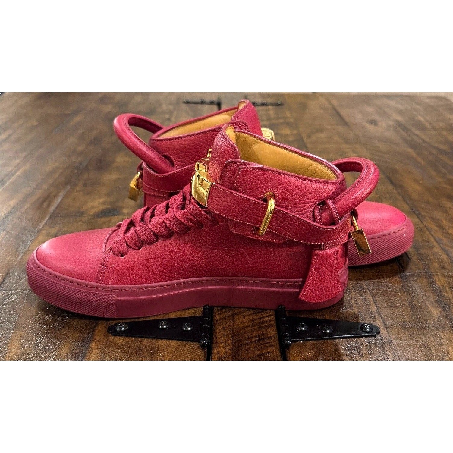Buscemi 100MM High Top Luxury Leather Sneakers Women’s EU 36/US 5.5 w/Gold Key I