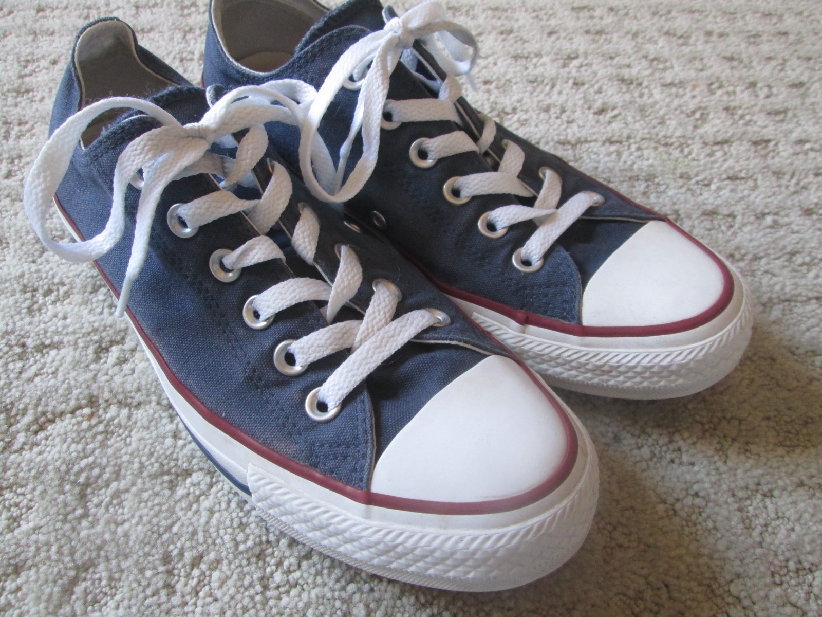 Converse All-Star Shoes Men 6 Women 8 Unisex Blue White Multi Tongue 145333F