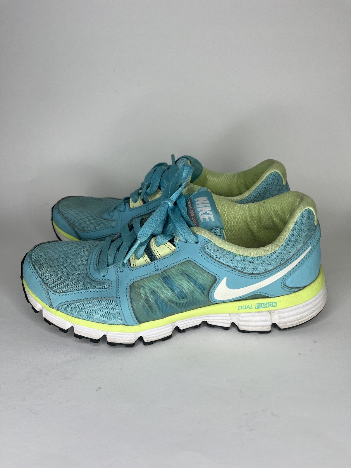 Nike Womens Dual Fusion ST 2 454240-400 Blue Running Shoes Sneakers Size 8
