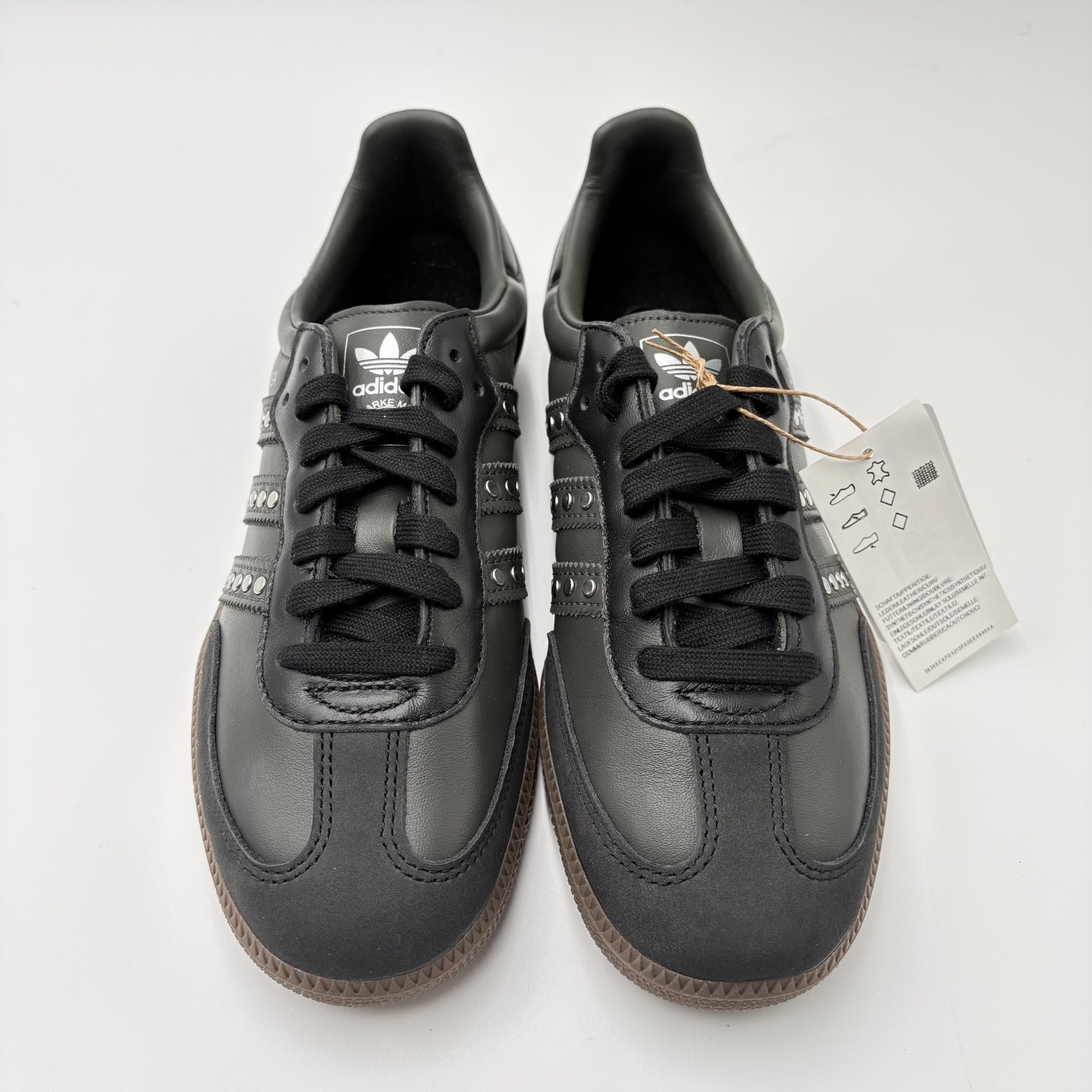 Adidas Samba OG W Core Black Gum Shoes JR8869 Women’s Studded metal