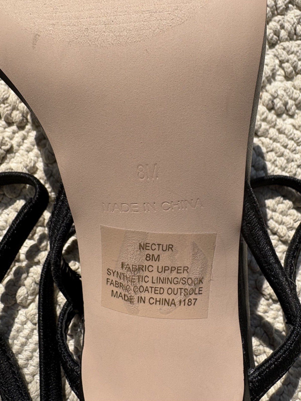 Steve Madden Black Strappy Stiletto Heels Womens Size 8 Modern Evening Sandals