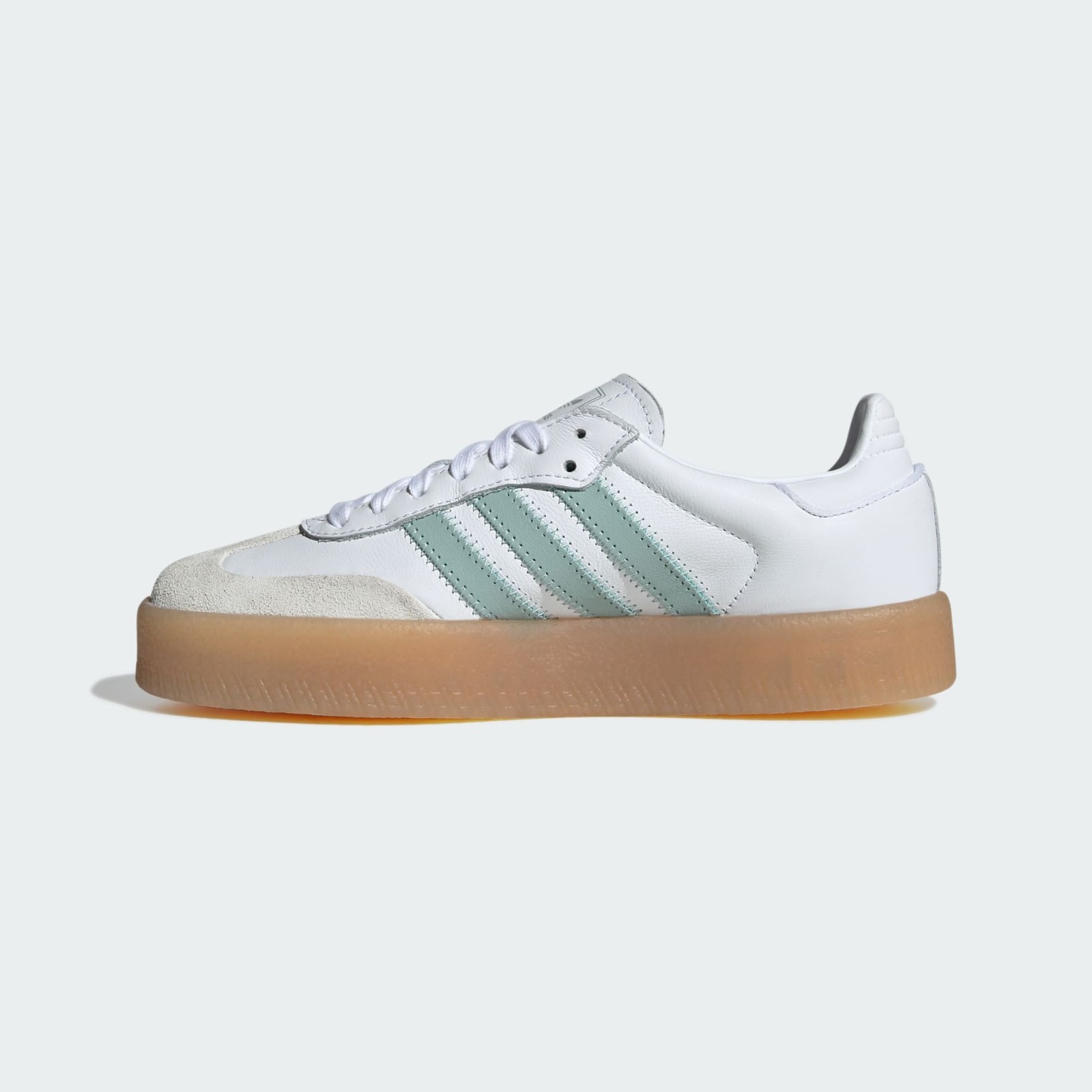 adidas Originals Sambae W White Wonder Blue Gum Women Casual Shoes JP5609