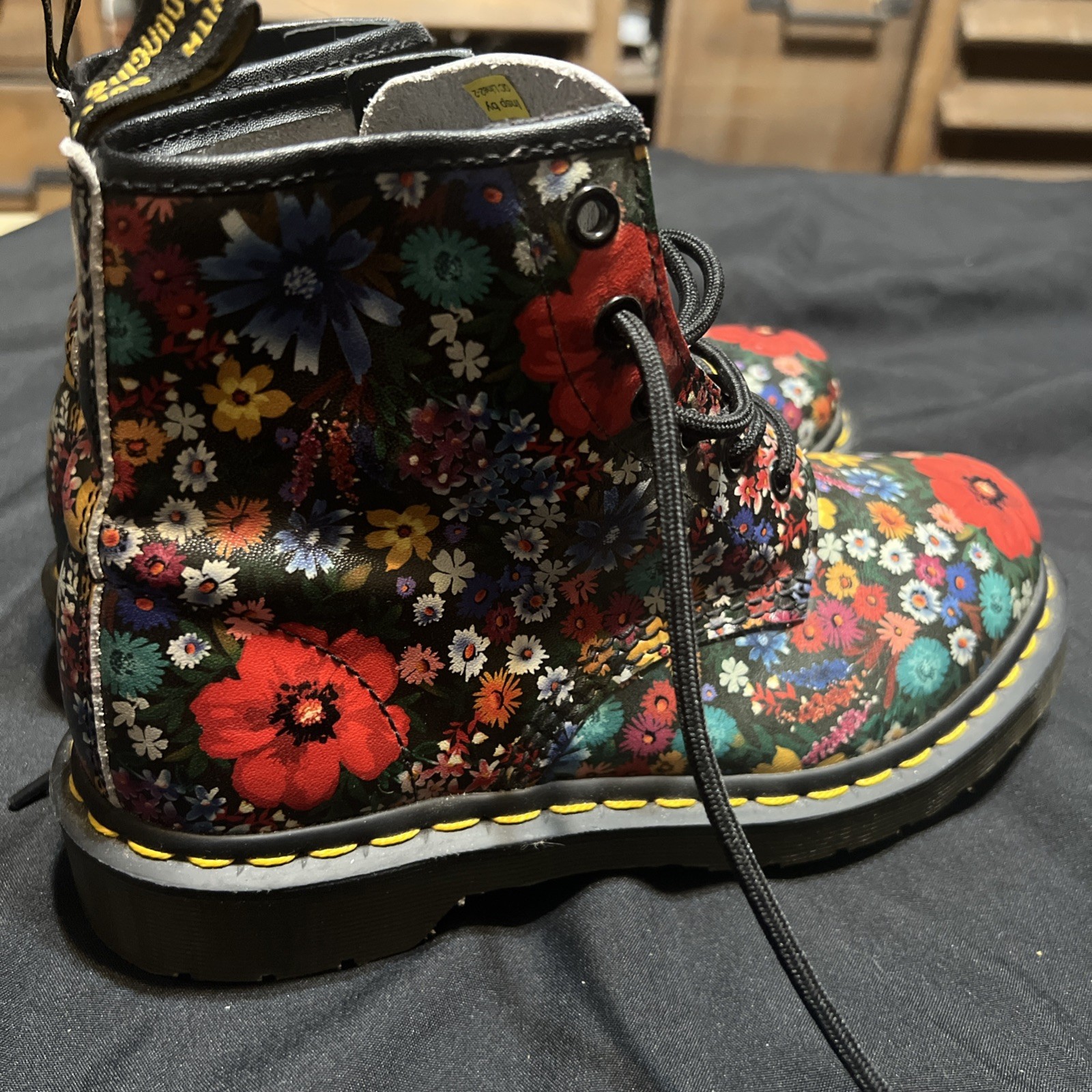 DOC MARTENS Womens 101 6 Eye Boot, Multi Wanderlust Softy T US 7L