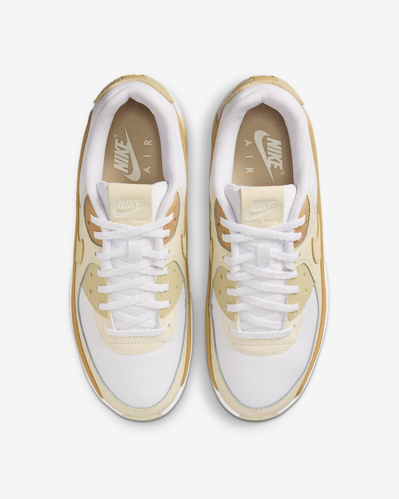 NIKE Women’s Air Max 90 LV8 FD4328-112 White Club Gold Coconut Milk Team Gold