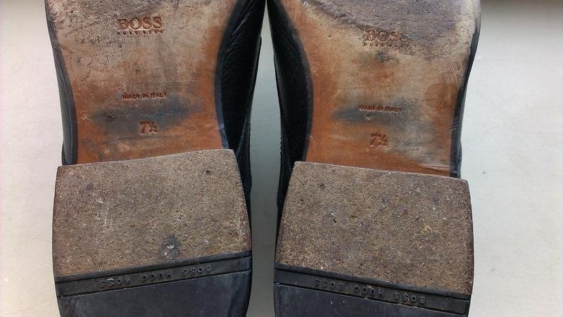 women hugo boss heels black leather 41