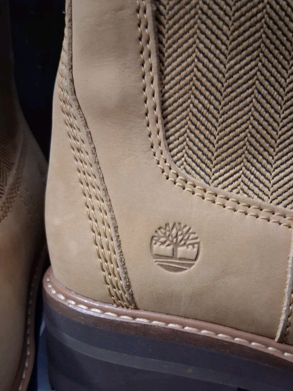 🩷 Timberland Women’s Size 8 Courmayeur Valley Chelsea Tan Suede Boots NWOB ⬛