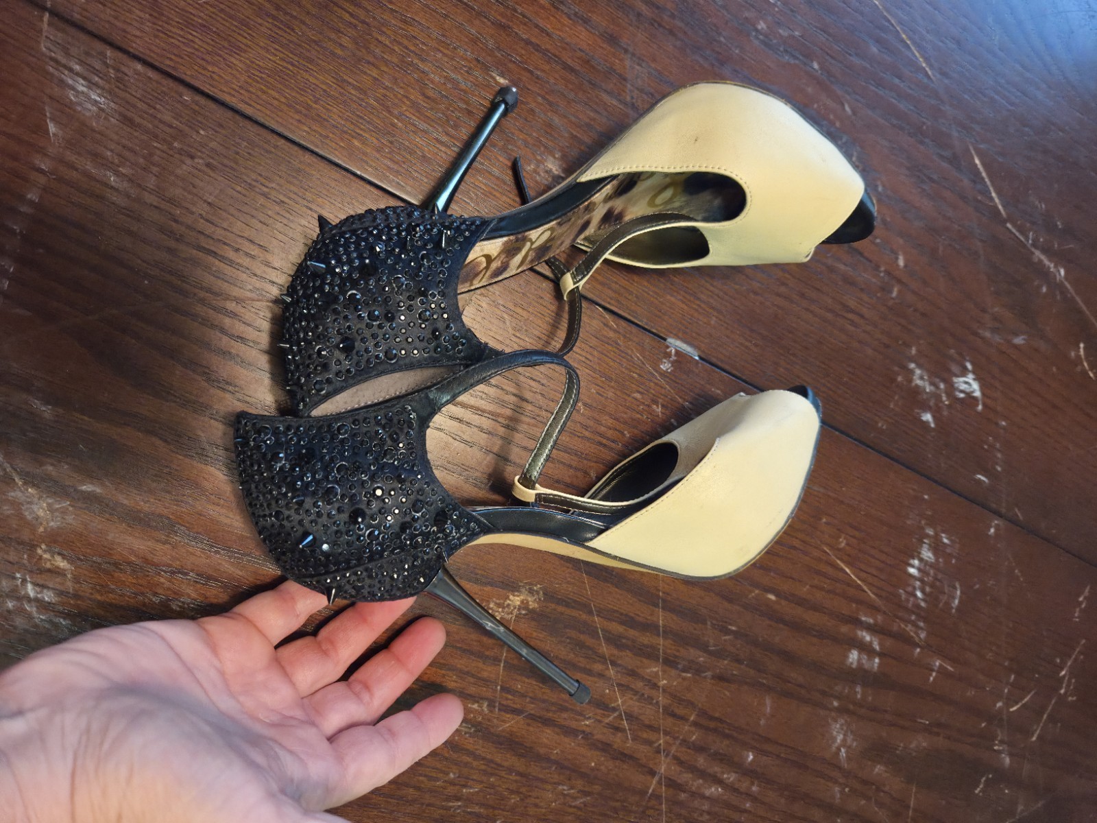 sam edelman shoes Scarlett Ivory Black. 7.5m. A3737L3902. 2011.