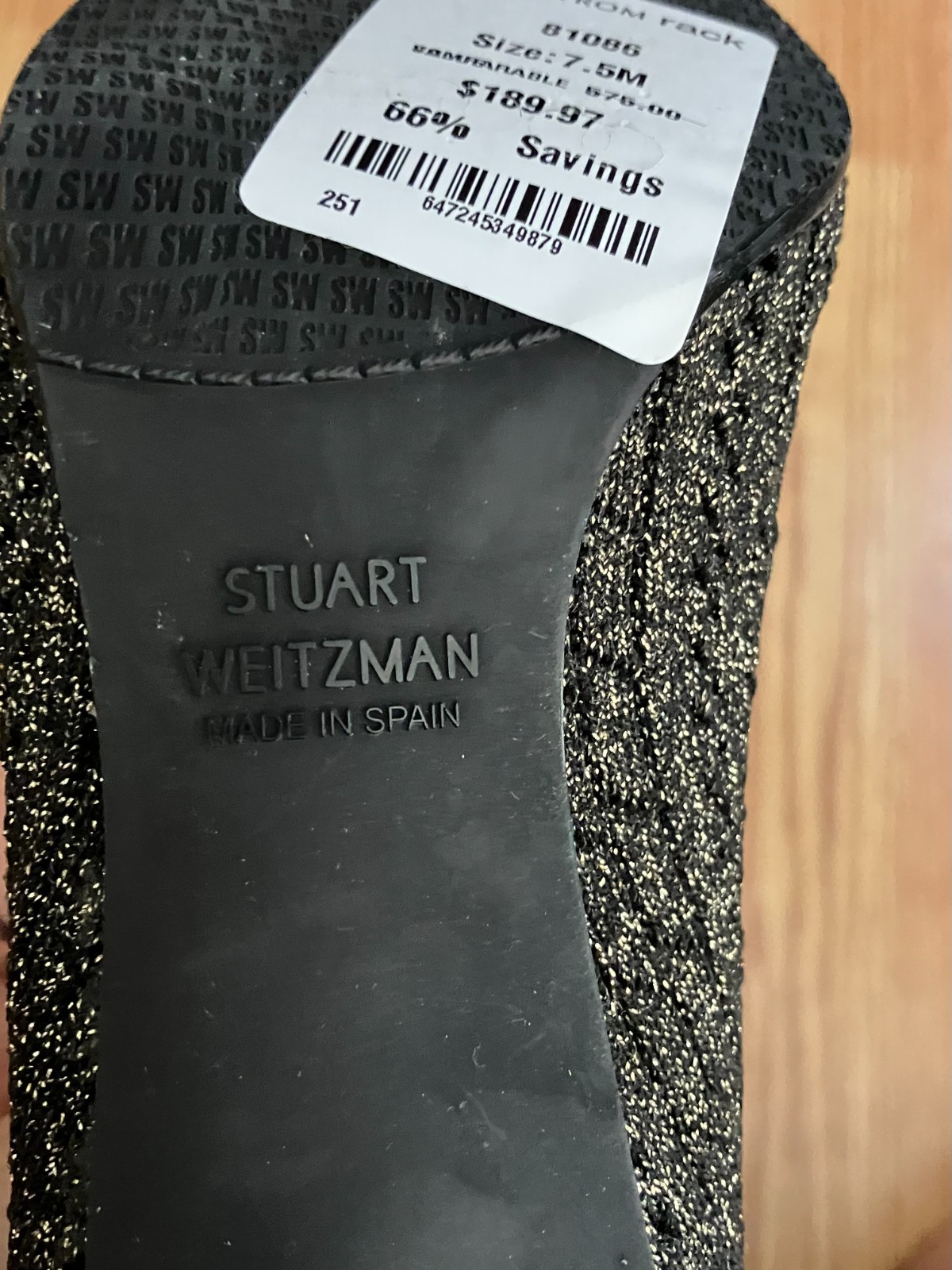 NWT STUART WEITZMAN WAVERLY Metallic Knit Sock Bootie Boots Size US 7.5M $575.00