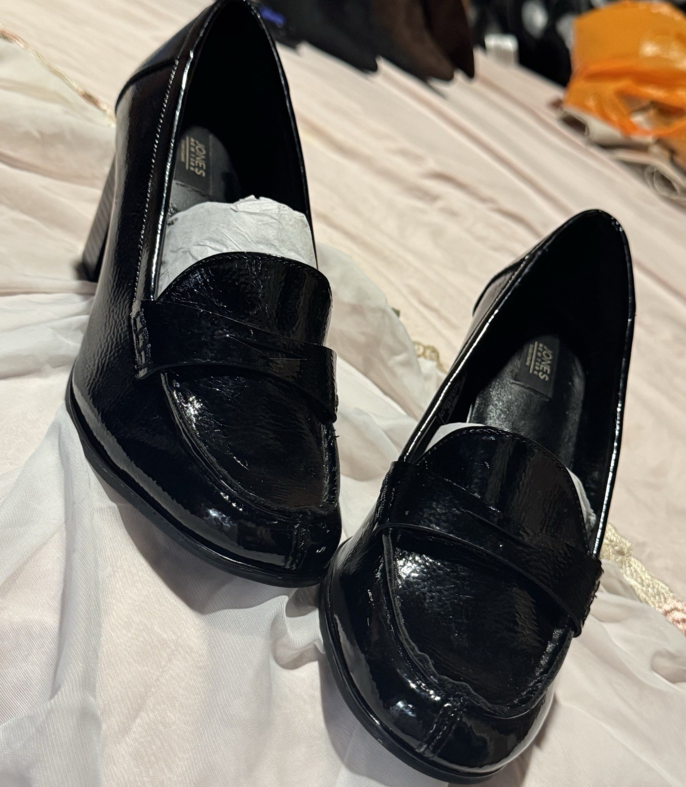 Jones New York Signature Women’s Black Patent Leather Loafer Slip-On 10