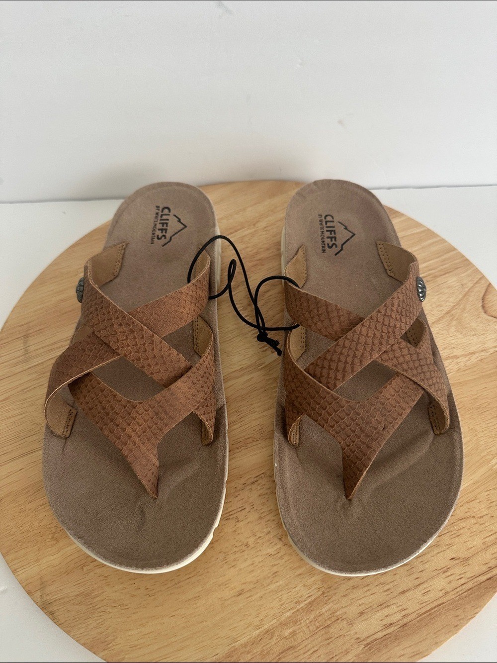 Cliffs by White Mountain Womens Banksy Slide Sandals, Sz 8.5M a1604