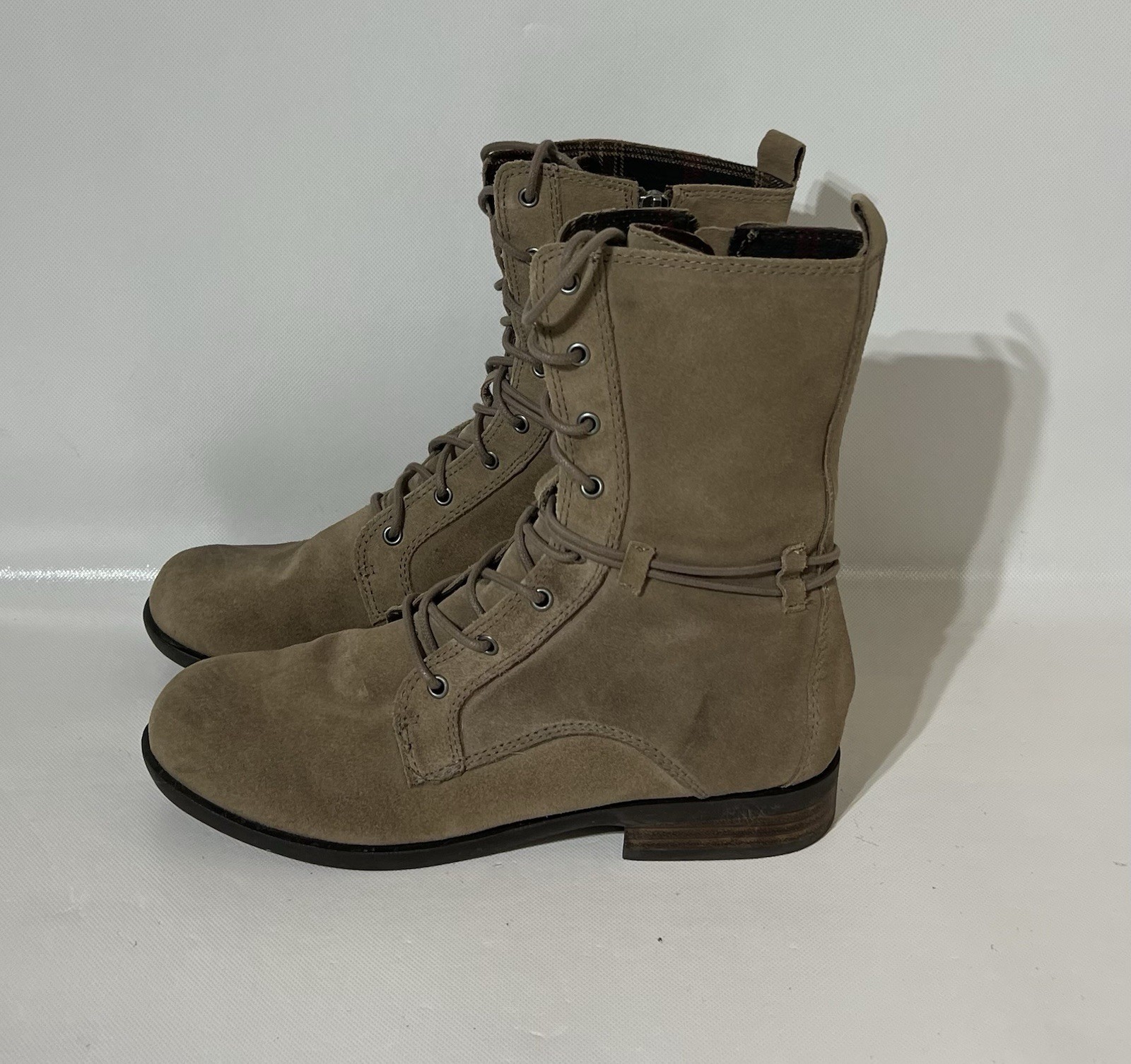 Brown Leather Lace Up Boots Whimsigoth Punk Grunge Victorian Women’s Size 10