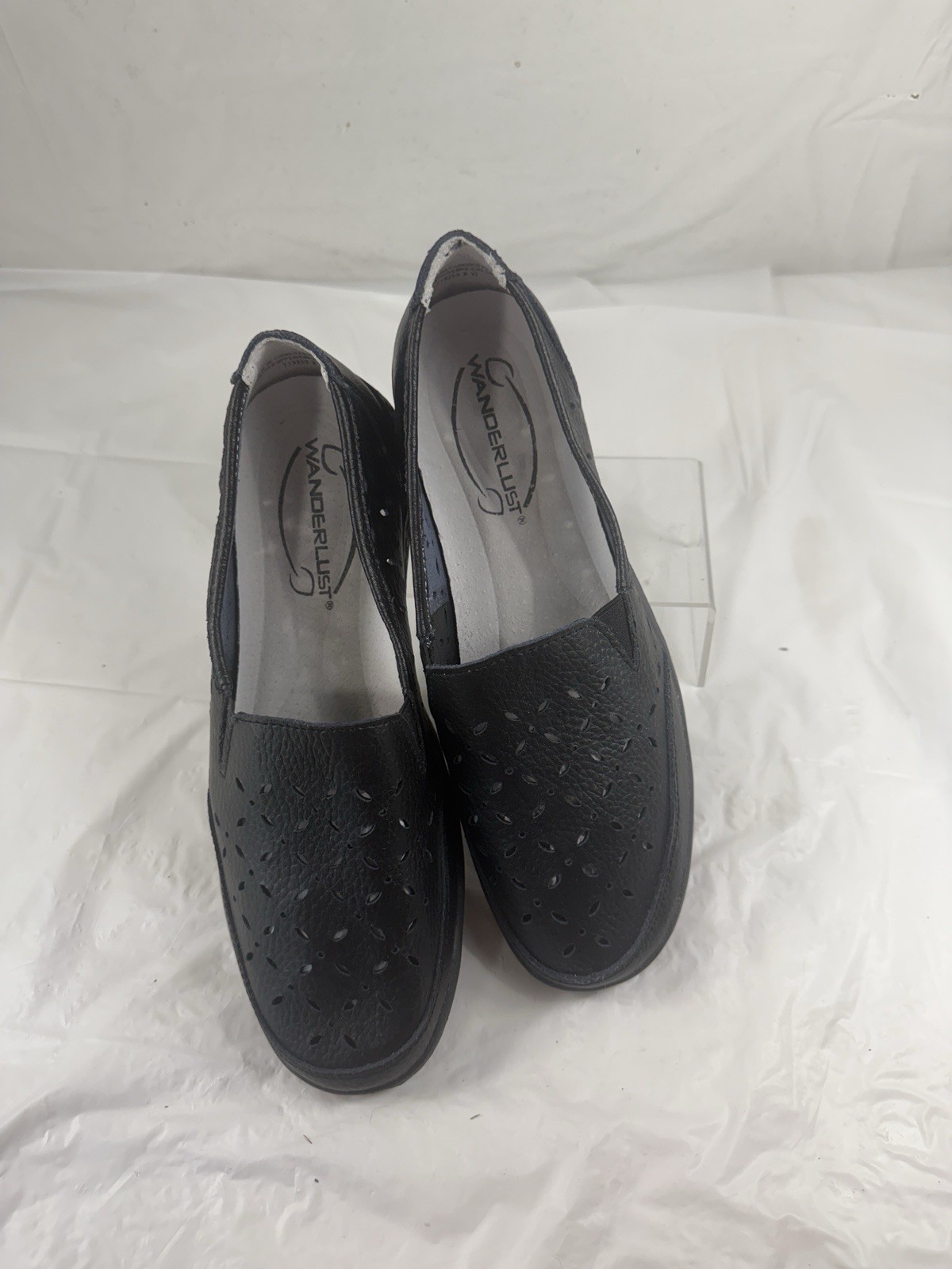 Wanderlust Perforated Slip On Loafers black 8 W