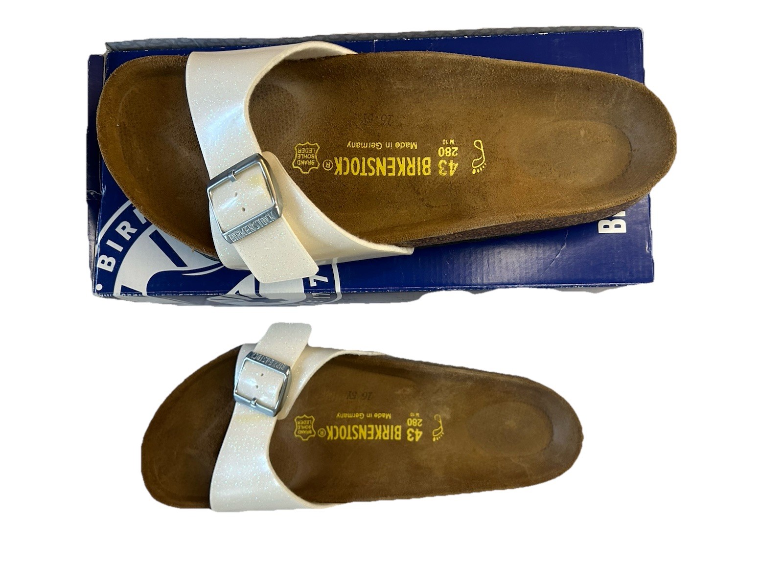 Birkenstock Unisex Madrid White Magic Galaxy Birko -Flor Regular Width