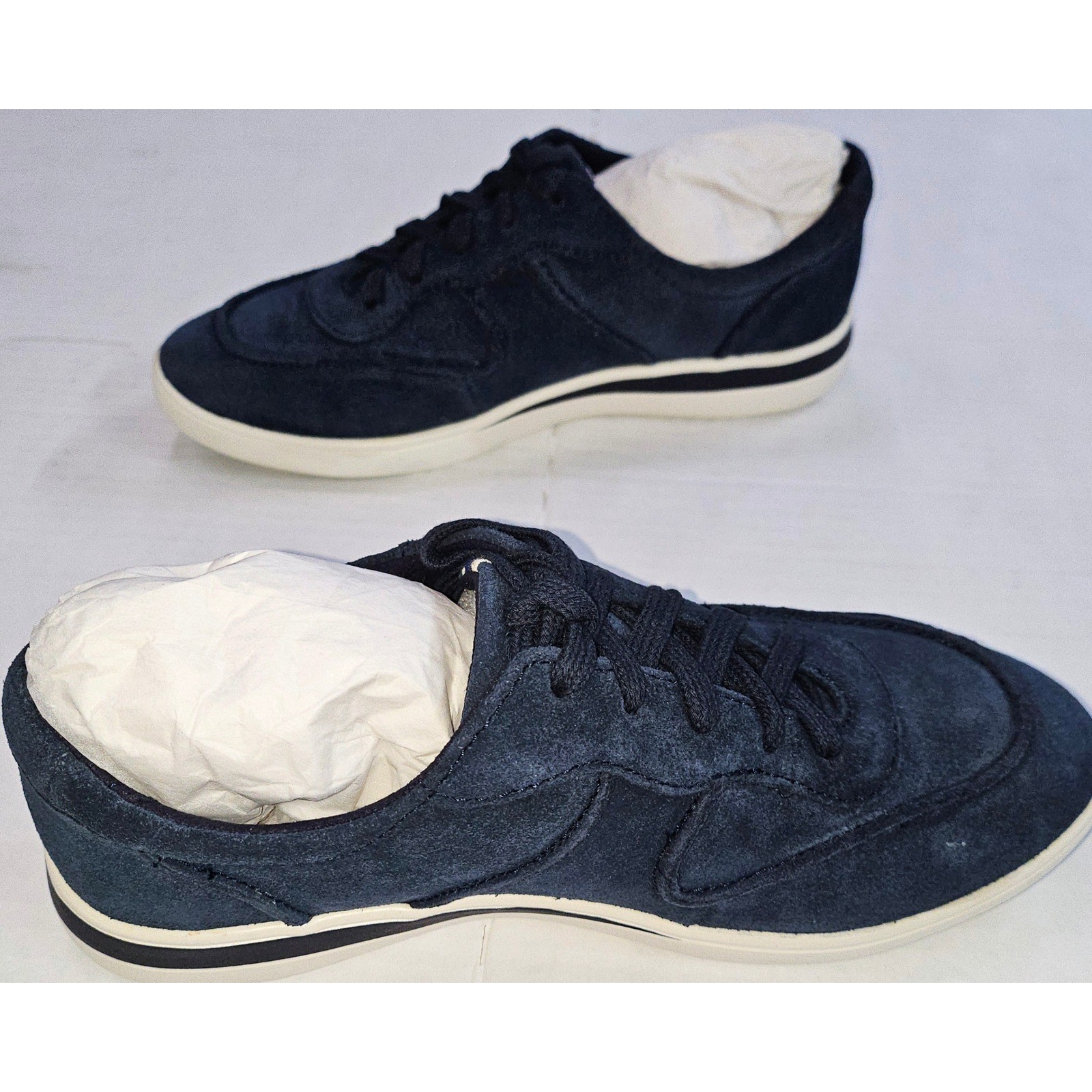 ED Ellen DeGeneres Akemi Navy Blue Bucato Suede Sneakers Womens Size 5M ED-AKEMI