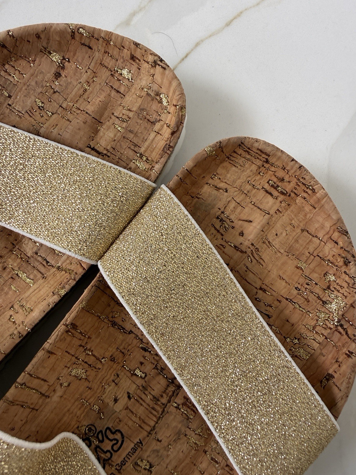 Birkenstock Birkis Gold Cork Sandals New 11 42 R