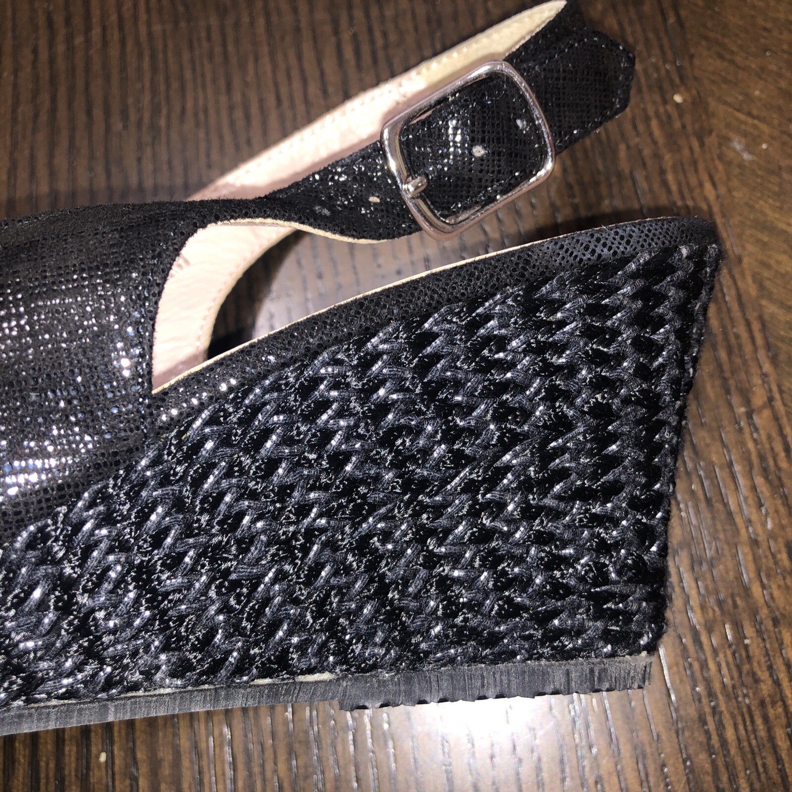 Sesto Meucci La Badia Firenze BLACK 6.5 WEDGE medium Pre-OWNED