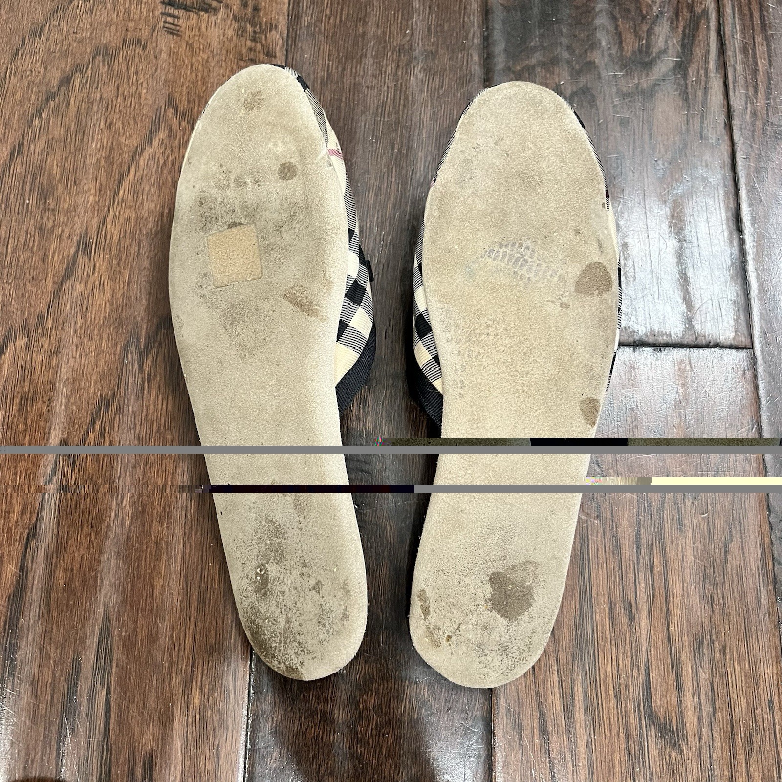 Authentic Burberry Nova Check Slipper
