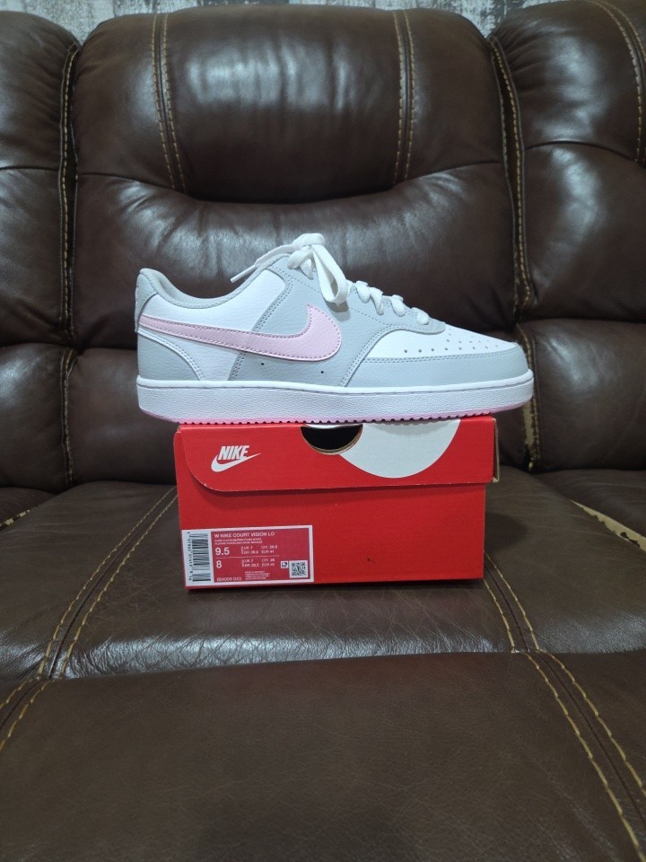 Nike Court Vision LO Pure Platinum Pink Foam White Women’s Size 9.5 IB4009-043