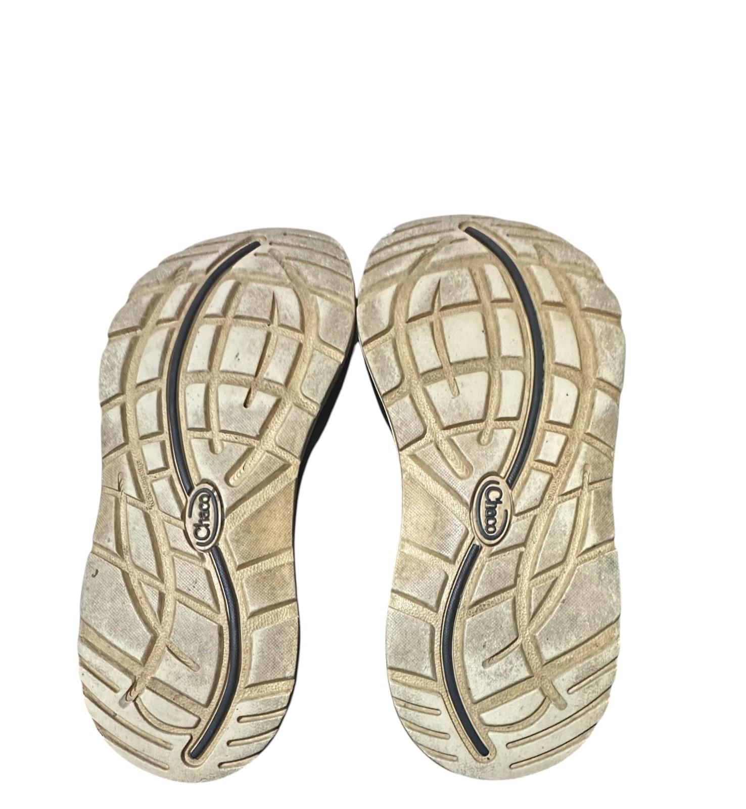 Chaco Z / Cloud X2 Sport Sandal Black White Aztec Adj Strap Toe Loop Womens Sz 7