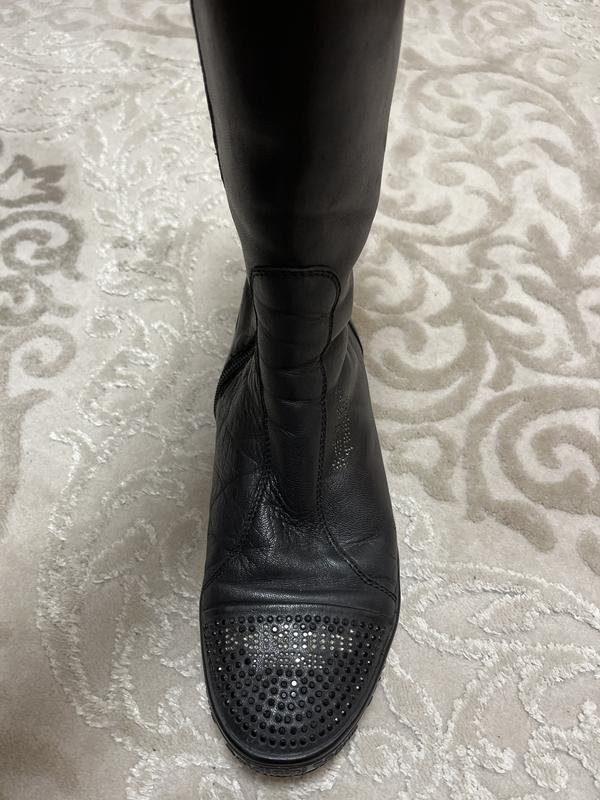 Women Baldinini boots black leather 36.5 #5G0F
