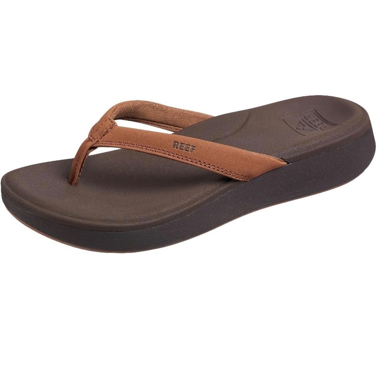 NEW Reef Womens Cushion Cloud Flip Flop Sandals Expresso Brown Thong Size 10