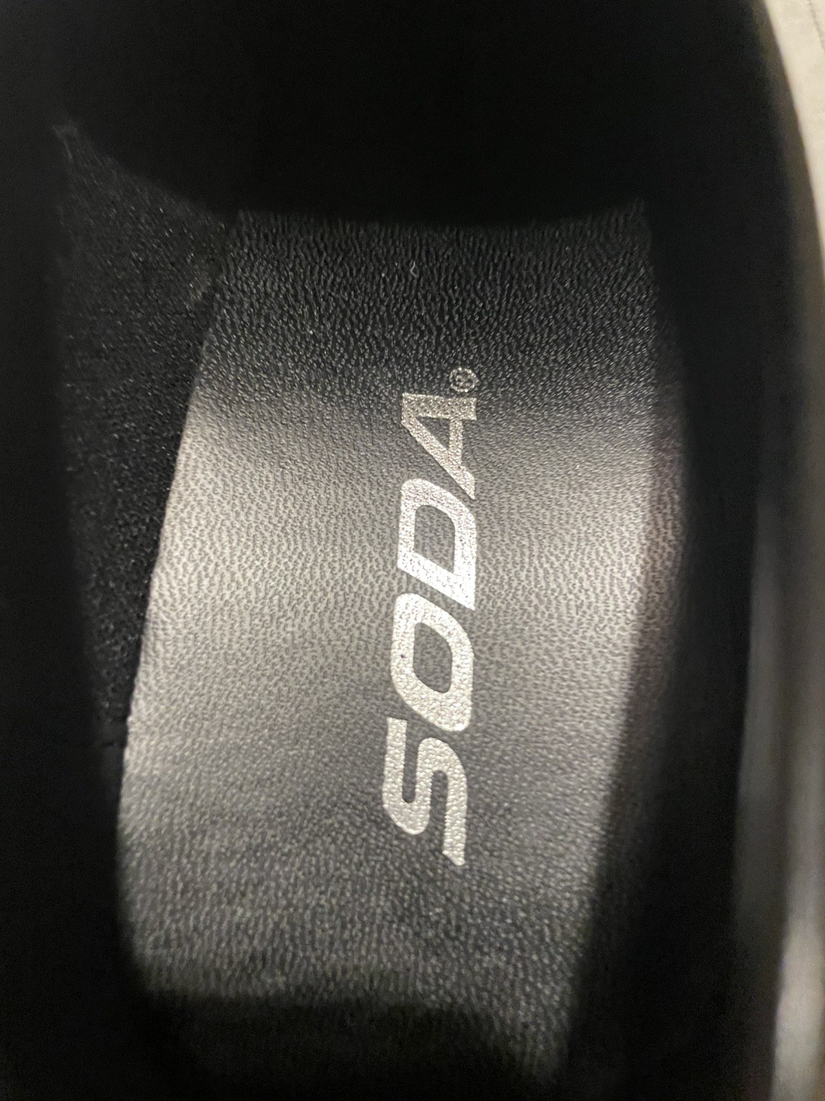 Soda 8 Black Kinder Heeled Platform Penny Loafer Chunky Block Heel Y2K Preppy