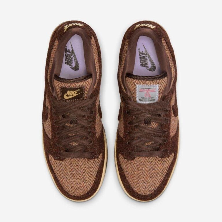 Nike Dunk Low Harris Tweed Sesame IO0052-200 Size 12W + $20 Discount!