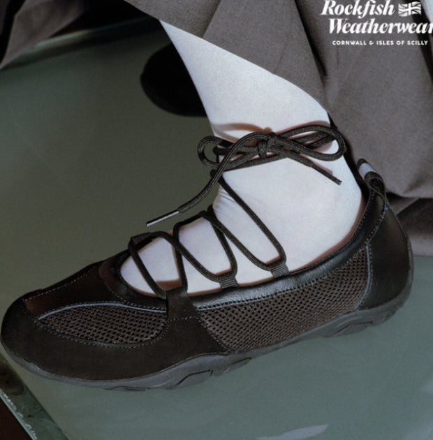 Rockfish Weatherwear NICOLE WEAVING LACEUP SNEAKERS Leather Balletcore