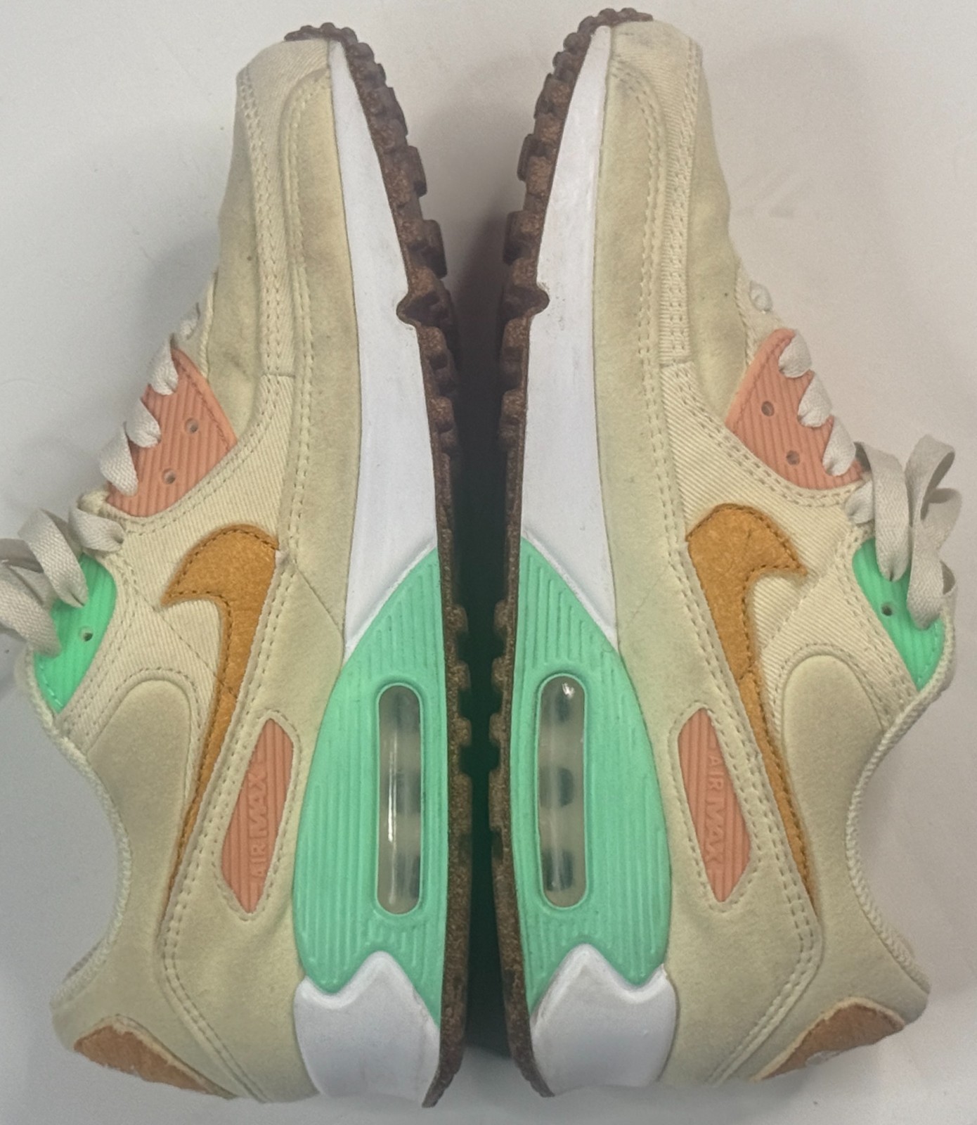 NIke Air Max 90 Women’s Happy Pineapple Coconut Milk Low Top Sneaker Size 8