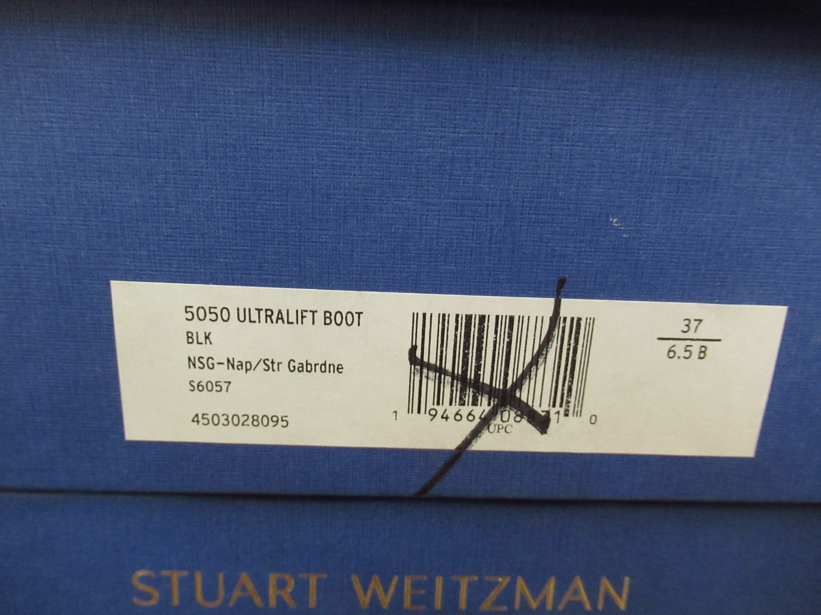 Stuart Weitzman 5050 Ultralift Boot Nappa Leather Stretch Womens US 6.5 and 7