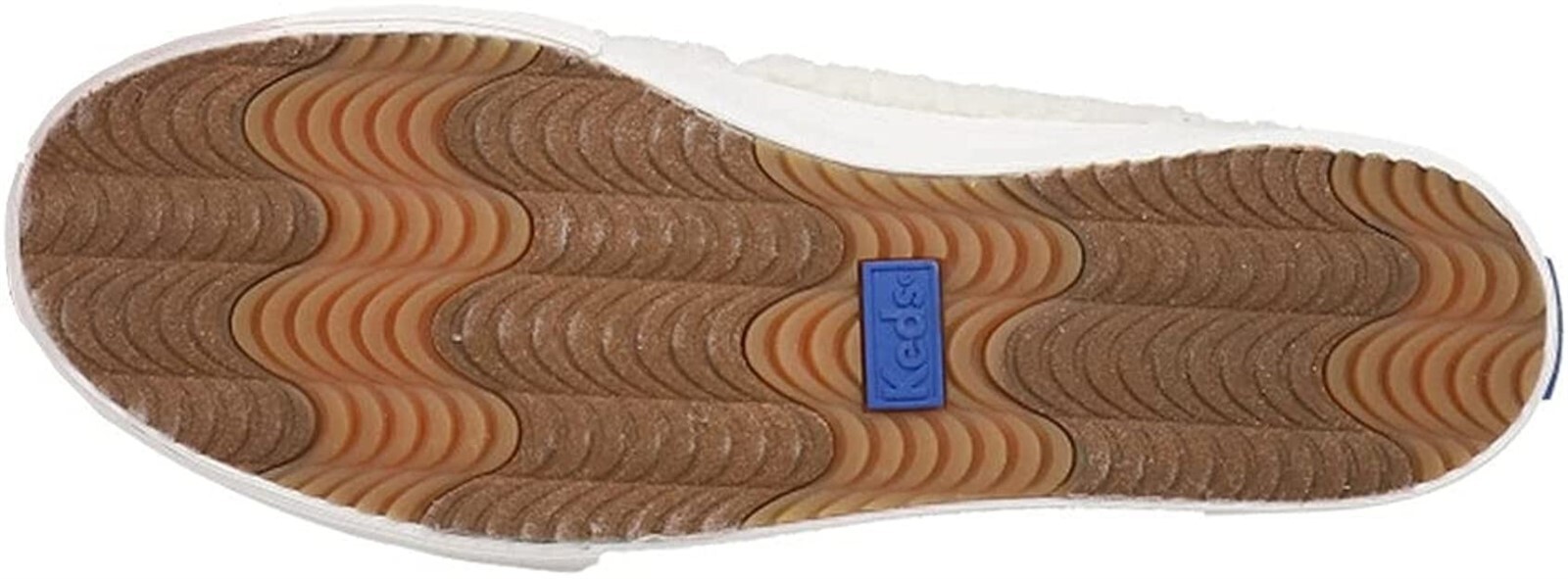 NWOB Keds Double Decker Mule White SlipOn Sneaker US 6/UK 3.5/EU 36 FauxShearlng
