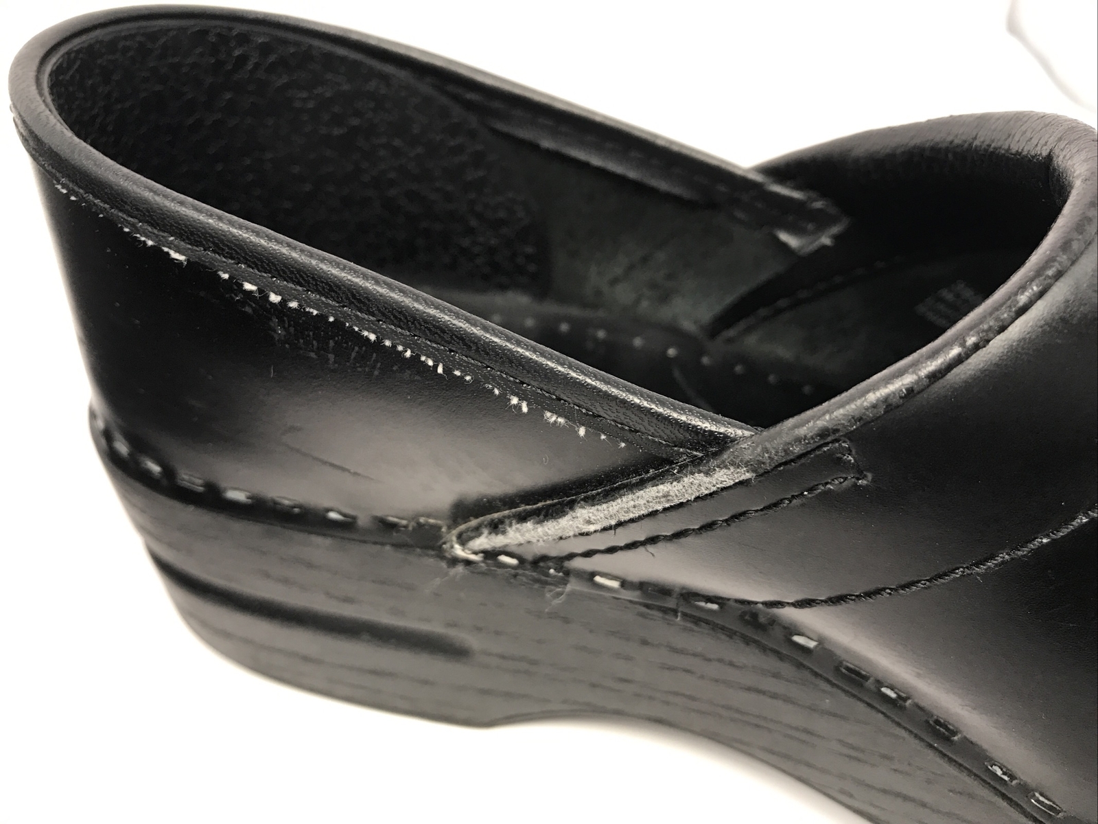 Dansko Professional Clogs Black Leather Comfort Women Shoe Sz EU 39 US 8 Narrow