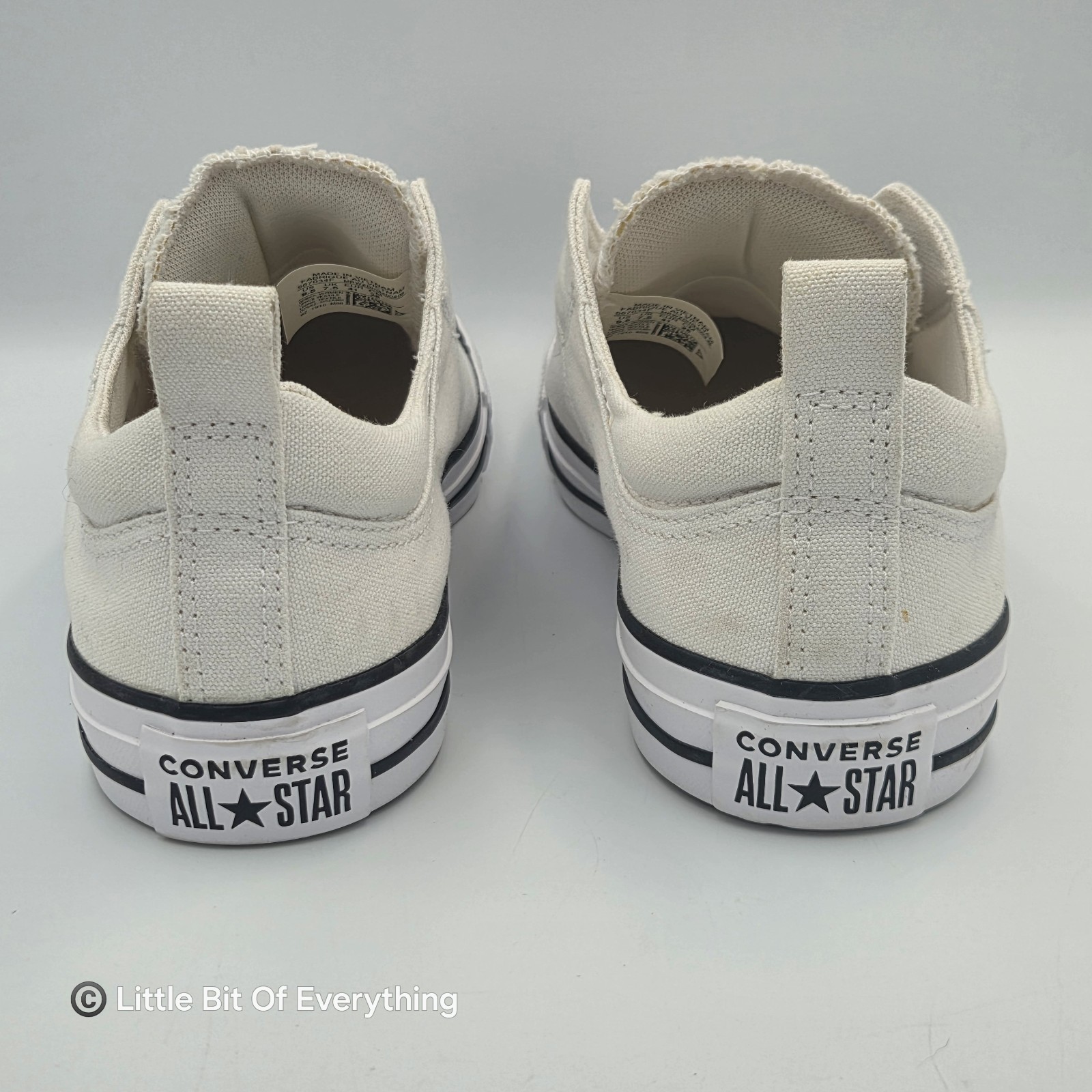 Converse Chuck Taylor All Star Madison White Canvas Sneakers Size 9.5 (Zipper)