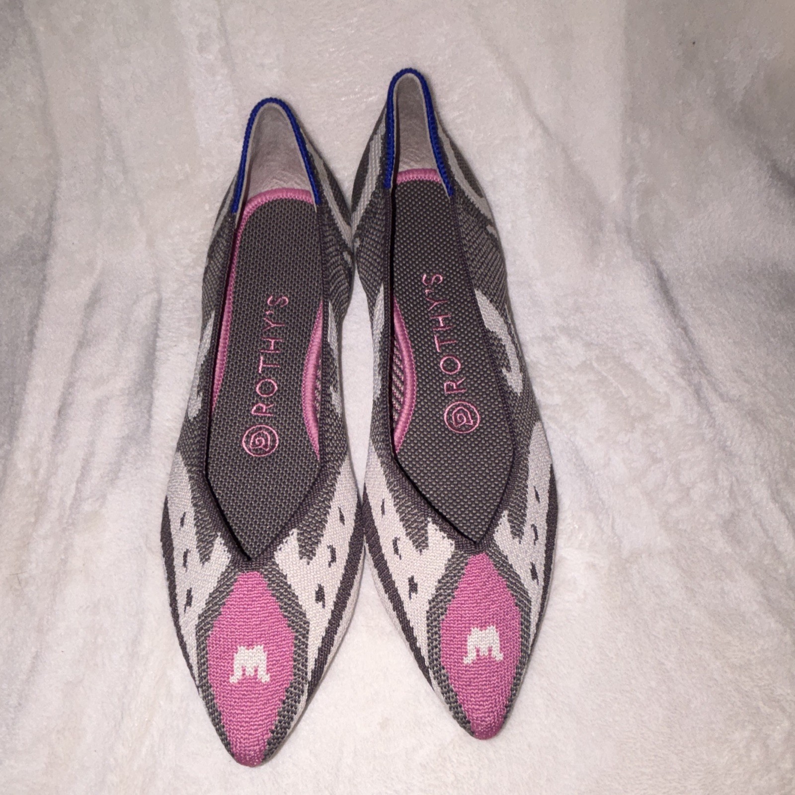 Rothy’s The Point Moroccan Rose Limited Edition Size 7.5 Flats (A2)