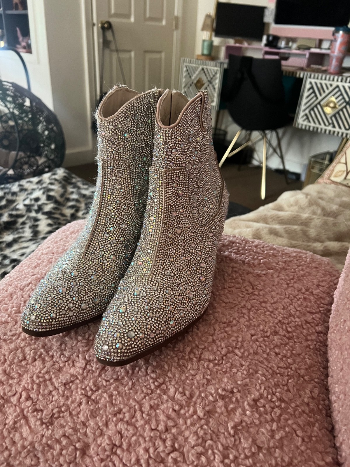 Sincerely Jules Band of Gypsies Bravo Rhinestone Cowboy Boots Sz 8