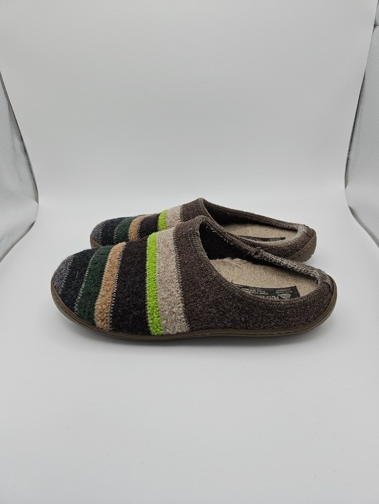 Haflinger felted wool striped clogs slippers EU 39