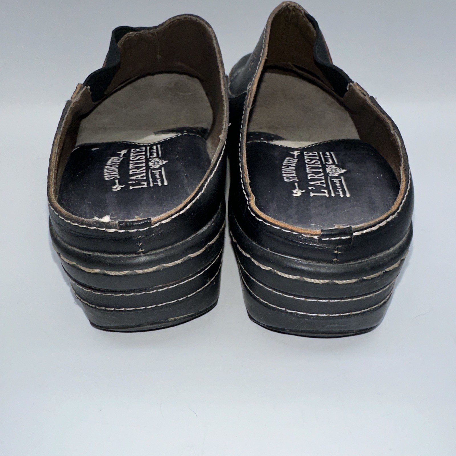 Spring Step L’Artiste Chino Clogs in Black Sz EU 40 US Sz 9