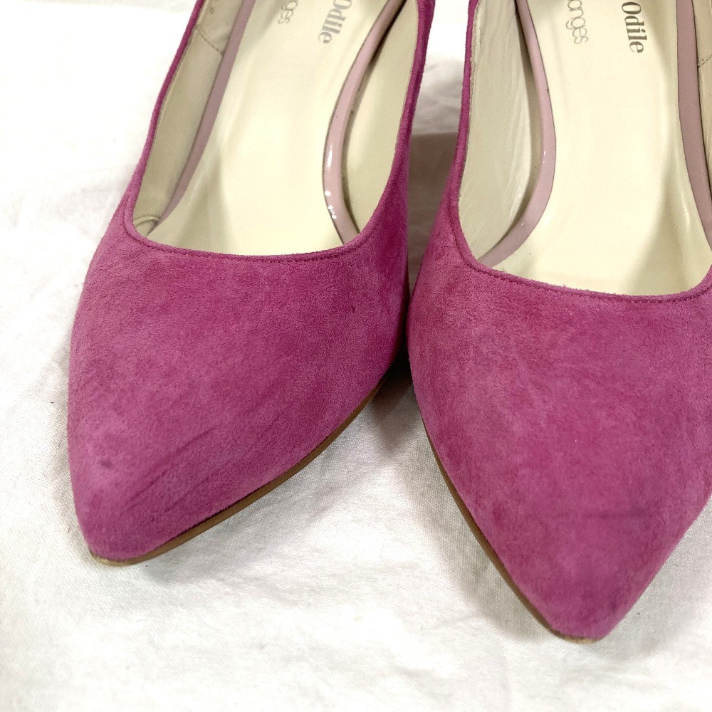ODETTE E ODILE for Jewel Changes UNITED ARROWS Suede Pumps 9.1″» Pink Women USED