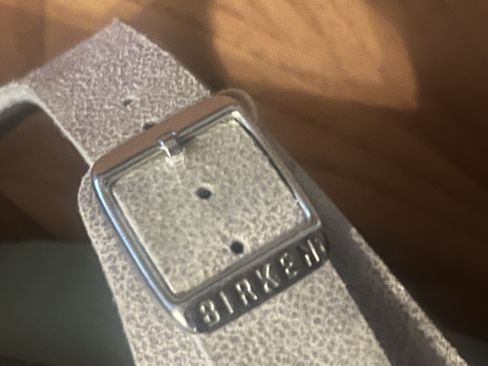 Birkenstock Women’s Silver Glitter Thong Sandals Buckle Comfort Adjustable Strap