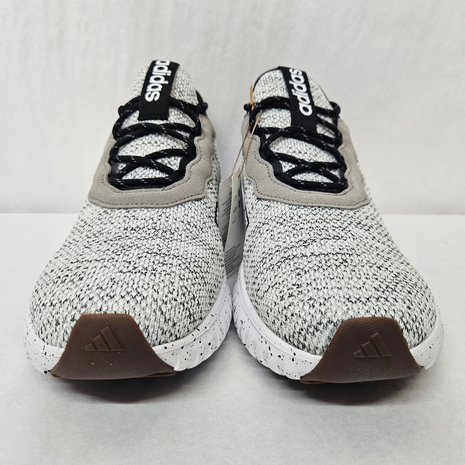 Adidas Kaptir Flow 2.0 Athletic Sneakers JR8505 Grey Black Knit Womens Size 11